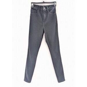 Express Black Hyper Stretch Ankle High Rise Skinny Jeans Leggings Size 0 Reg
